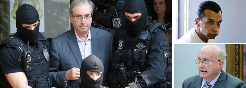 "Eduardo Cunha tem razões de sobra para se sentir o presidiário mais poderoso do País", diz o colunista Jeferson Miola; além de ter colocado Michel Temer no poder, seu advogado Gustavo Rocha na Casa Civil e Alexandre de Moraes no STF, ele acaba de emplacar Osmar Serraglio no Ministério da Justiça; "Marcola Camacho, a liderança do PCC que comanda a ação criminosa mesmo de dentro de uma penitenciária de segurança máxima, deve estar aguardando com ansiedade a hora de estagiar com Eduardo Cunha em Curitiba", afirma