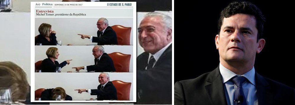Viraliza nas redes sociais um vídeo em que a jornalista Eliane Cantanhêde conclama a população a apoiar a operação Lava Jato e o juiz Sérgio Moro; detalhe: Eliane apoiou o golpe de 2016 e deu gargalhadas com Michel Temer, que chegou ao poder justamente com a missão de estancar a sangria, doar o petróleo e proteger corruptos; em editorial, jornal Estado de S. Paulo, para quem trabalha Eliane, já chamou a Lava Jato de partido político 