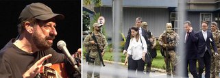 O cantor e compositor João Bosco, que compôs em parceria com Aldir Blanc a canção "O bêbado e o equilibrista", hino contra a ditadura militar, se disse indignado com a agressão da Polícia Federal à UFMG, na manhã de ontem; "Essa canção foi e permanece sendo, na memória coletiva do país, um hino à liberdade e à luta pela retomada do processo democrático. Não autorizo, politicamente, o uso dessa canção por quem trai seu desejo fundamental", disse ele; o músico também expressou sua "defesa veemente da universidade pública, espaço fundamental para a promoção de igualdades na sociedade brasileira" e merece ser aplaudido de pé por todos os democratas brasileiros