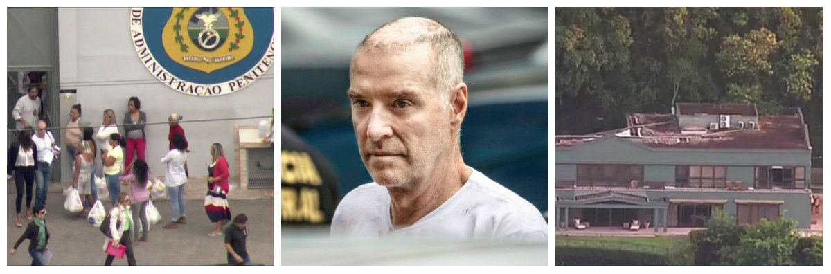 Por volta de 9 e meia desta manhã, o empresário Eike Batista deixou a Penitenciária Bandeira Stampa, conhecida como Bangu 9, e foi para sua residência, um mansão do Jardim Botânico. A mudança de regime para prisão domiciliar foi determinada pelo Juiz federal Gustavo Arruda Macedo, um dia após o ministro do Supremo Tribunal Federal (STF) Gilmar Mendes atender a um pedido de liberdade feito pela defesa do empresário