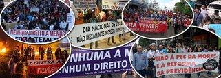 "As mobilizações que tivemos em março, assim como a greve geral do dia 28 de abril foram importantes para despertar a consciência social para o que o país está vivendo, mas não serão suficientes para barrar essas reformas", diz a líder do PT no Senado, Gleisi Hoffmann, sobre o desmonte da CLT, que tramita no Senado, e a reforma da Previdência que vai ao Plenário da Câmara; "Precisamos de mobilização e luta permanente, assim como falou o professor Antonio Cândido, para não cairmos no inferno. Venceremos esses retrocessos, bem como esse governo entreguista, nas ruas, ao lado dos movimentos sociais, sindical e populares. Esse é o caminho que temos!", afirma Gleisi