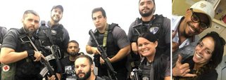 Em artigo, o jornalista Sidney Rezende comenta que "as fotos de policiais ao lado do chefão do tráfico são o registro da desordem, da falta de comando, da demonstração do desmoronamento da autoridade. Da bagunça institucionalizada, enfim"; "Os policiais sérios, decentes, e não são poucos, devem estar envergonhados hoje. Que papelão!", comenta