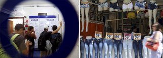 Reportagem da agência Reuters mostra que o alto nível do desemprego no Brasil vai conter as pressões inflacionárias até 2019, mesmo com as expectativas de recuperação econômica, e contribuirá para que a alta dos preços permaneça em torno do centro da meta oficial neste período; "Mesmo que exista retomada, a economia ainda opera muito abaixo da capacidade, o que significa que há muita máquina ociosa e mão de obra desempregada", avaliou o economista-chefe da Votorantim Corretora, Roberto Padovani; "Não vemos movimento forte o suficiente para o ciclo econômico gerar pressão inflacionária"; Brasil terminou 2016 com mais de 12 milhões de pessoas sem trabalho e taxa de desemprego de 12%