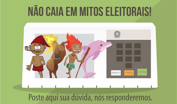 O Tribunal Superior Eleitoral (TSE) está lançando em suas redes sociais a campanha Mitos Eleitorais; o primeiro tema a ser abordado na fanpage, no Facebook e no perfil do tribunal no Twitter será "Votar nulo anula uma eleição? objetivo é esclarecer questões sobre o processo de votação, opções de voto e o resultado de uma eleição; ideia da campanha é desmistificar alguns temas e esclarecer o eleitor brasileiro