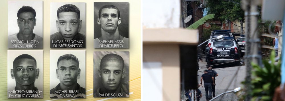 O TJ-RJ informou que dois dos três acusados de participar do estupro de uma adolescente na Comunidade do Barão, Zona Oeste do Rio, foram condenados a 15 anos de prisão em regime fechado; o terceiro envolvido está foragido da Justiça; o caso ganhou repercussão internacional às vésperas da Rio 2016; a adolescente foi incluída no programa de proteção do governo. Foram condenados os réus Raí de Souza e Raphael Assis Duarte Belo