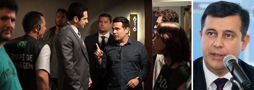 Embora tenha conhecimento, o diretor-geral da Polícia Federal, Leandro Daiello, afirmou que não vai revelar quem são os financiadores do filme “PF – A Lei é Para Todos”; decisão de manter em segredo está expressa em resposta encaminhada ao deputado federal Paulo Pimenta (PT-RS), que solicitou, via Lei de Acesso à Informação (LAI), uma série de questionamentos sobre as possíveis ilegalidades na relação entre a PF e a equipe de filmagem; segundo Daiello, “a Polícia Federal teve acesso à relação de financiadores do filme, mas não é possível o fornecimento de tal documentação”; de acordo com a LAI, a recusa no fornecimento de informação constitui conduta ilícita que enseja responsabilidade do agente público ou militar