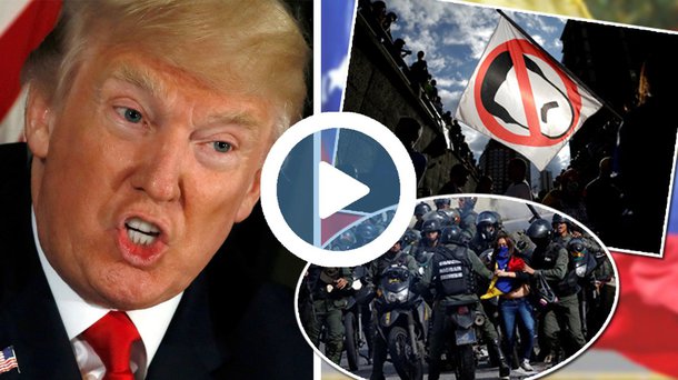 O presidente dos EUA, Donald Trump, disse nesta sexta-feira 11 que considera uma "opção militar" contra a Venezuela; "Temos muitas opções para a Venezuela, inclusive uma opção militar se for necessário", afirmou a jornalistas em Nova Jersey, quando questionado sobre a situação no país; sem dar detalhes nem confirmar a ação, Trump repetiu que uma opção militar é "certamente algo que podemos buscar" no país governado por Nicolás Maduro