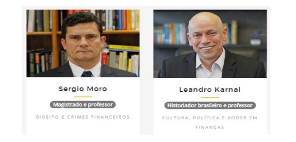 Historiador Leandro Karnal e o juiz Sergio Moro, responsável pela Operação Lava-Jato, serão colegas de trabalho; o primeiro dará aula de Cultura Financeira e o segundo será professor de Direito e Crimes Financeiros no curso de pós-graduação em Finanças, Investimentos e Banking da Pontifícia Universidade Católica do Rio Grande do Sul (PUC-RS); anúncio foi feito no site da instituição; na sexta-feira, Karnal surpreendeu seus seguidores ao postar uma foto em um jantar ao lado de Moro, a quem chamou de “amigo”