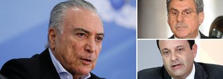 Eis os líderes do governo que "governa" o Brasil: o senador Romero Jucá (PMDB-RR), que defendeu o golpe contra a democracia e contra a presidente eleita Dilma Rousseff para estancar a sangria da Lava Jato, blindando políticos corruptos, e o deputado André Moura (PSC-SE), unha e carne com Eduardo Cunha, preso há quatro meses em Curitiba