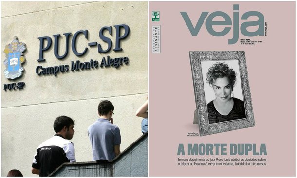 "É a revista Veja, não Lula, que pisoteia sobre o cadáver daquela que, durante oito anos, foi a primeira-dama de nosso país", diz nota divulgada pelo departamento de jornalismo da Pontifícia Universidade Católica de São Paulo (PUC-SP) sobre a reportagem de capa da revista Veja deste fim de semana