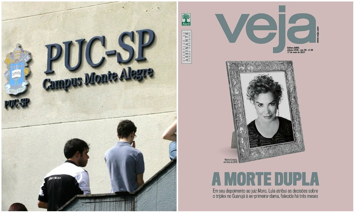 "É a revista Veja, não Lula, que pisoteia sobre o cadáver daquela que, durante oito anos, foi a primeira-dama de nosso país", diz nota divulgada pelo departamento de jornalismo da Pontifícia Universidade Católica de São Paulo (PUC-SP) sobre a reportagem de capa da revista Veja deste fim de semana