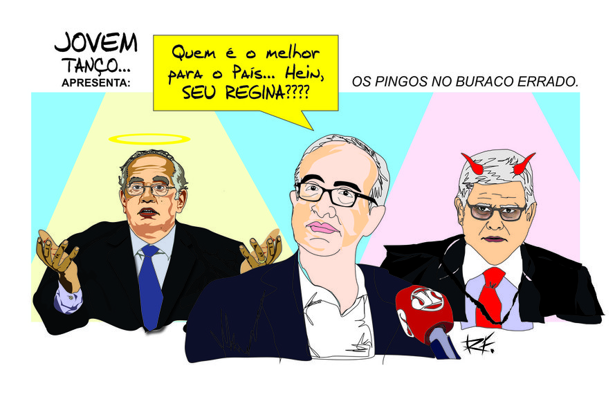 Num dia " O Tio Rei", como gosta de ser chamado, faz campanha indicando o Ministro do STF e presidente do TSE Gilmar Mendes para Presidente. No outro apresenta " 10 motivos de sobra" pra perpetuação ( pasmem!) do decorativo definitivo Michel no poder