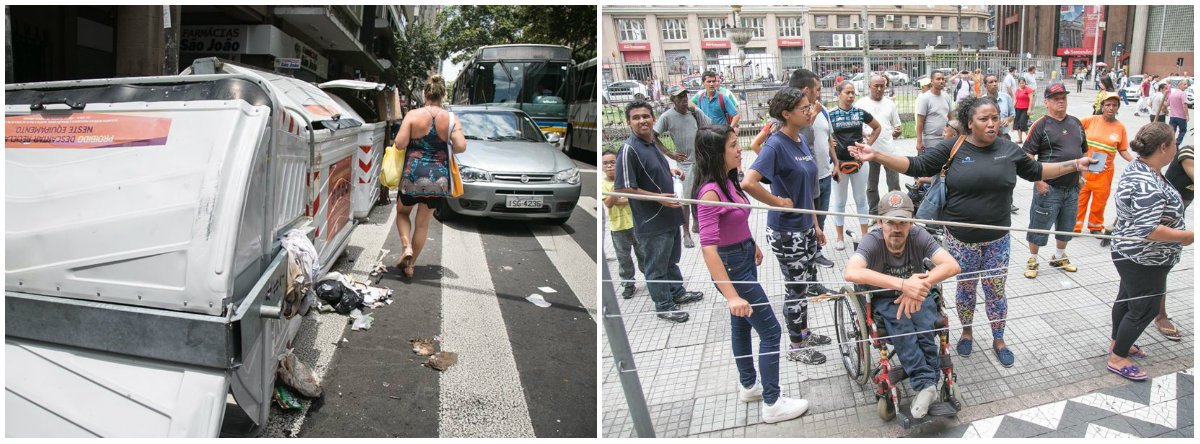 Uma operação conjunta entre as polícias Civil e Militar e a Guarda Municipal apreendeu vários produtos de camelôs no centro de Porto Alegre; a ação gerou revolta entre os camelôs; dezenas de vendedores ambulantes protestaram bloqueando, por alguns minutos, a Av. Salgado Filho com contêineres de lixo orgânico; a Tropa de Choque da Brigada Militar foi acionada para conter os manifestantes
 
 
