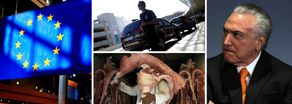 Desde a eclosão da operação Carne Fraca, os mecanismos de controle de qualidade da carne produzida pelos frigoríficos brasileiros deixaram a desejar, segundo auditoria realizada pela União Europeia; em carta destinada ao ministro da Agricultura, Blairo Maggi, o bloco expõe queixa aberta às promessas não respeitadas pelo Brasil e aponta que qualquer garantia hoje dada pelo governo de Michel Temer tem problemas para ser recebida de forma positiva; na avaliação de Bruxelas, a falta de uma resposta efetiva do governo depois da operação realizada pela Polícia Federal em março e que revelou corrupção no controle sanitário no Brasil pode levar a um bloqueio das vendas