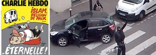 Semanário satírico francês Charlie Hebdo publicou nesta quarta-feira (23) uma controvertida capa sobre o Islã, dias depois dos atentados extremistas na Espanha; na charge se vê um van se afastar atropelando pessoas, que estão caídas ao chão. Em vermelho, está escrita a frase: "Islã, religião da paz... eterna!"; Charlie Hebdo - que perdeu em 2015 vários de seus jornalistas e chargistas quando 12 pessoas foram assassinadas na sede da publicação 
