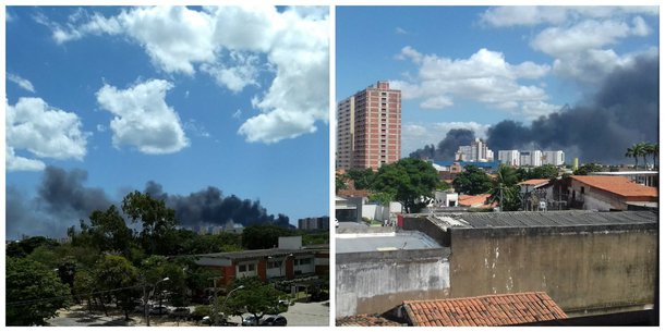 Um incêndio atingiu, na manhã desta quinta-feira (24), na Avenida Sargento Hermínio, no Bairro Presidente Kennedy, um depósito da subestação da Enel, companhia de energia elétrica. A coluna de fumaça se espalhou rapidamente e pôde ser vista em vários pontos da cidade. O Corpo de Bombeiros, informou, no final da manhã, que o fogo já foi debelado
 