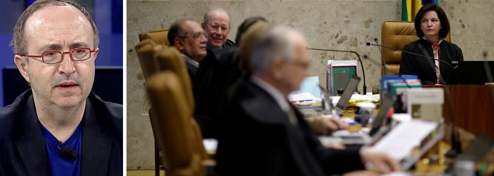 O jornalista Reinaldo Azevedo voltou a atacar nesta sexta-feira, 13, a "direita xucra" ao comentar as reações à decisão do Supremo Tribunal Federal (STF) de que medidas cautelares impostas pelo Judiciário a parlamentares devem ou não ser submetidas à respectiva Casa Legislativa; "É conhecida a frase do inglês Samuel Johnson (1709-1784): 'O patriotismo é o último refúgio de um canalha'. Acabou distorcida. Referia-se a uma situação específica da política do seu tempo. Não hostilizava ou renegava os "patriotas", então uma corrente política. Criticava vigaristas que passaram a se abrigar sob tal manto, pervertendo ideias que considerava virtuosas. Nestes dias, o liberal brasileiro está obrigado a dizer: 'A direita é o último refúgio de um canalha'", diz Reinaldo