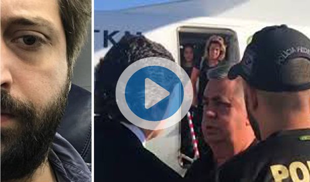 O humorista e escritor Gregório Duvivier registrou o momento em que a Polícia Federal conduziu coercitivamente o presidente da Assembleia Legislativa do Rio (Alerj), Jorge Picciani (PMDB), no desembarque do aeroporto do Santos Dumont, na manhã desta terça-feira (14), no Rio de Janeiro; "Chegando no Rio, recepção calorosa da PF", escreveu o colunista, que filmou Picciani sendo abordado por policiais ao deixar uma aeronave; o deputado Jair Bolsonaro (PSC) também registrou o momento 