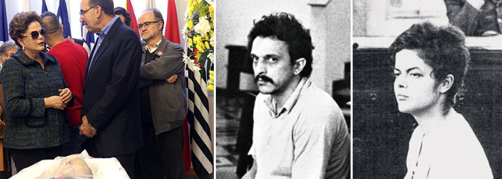 "O mundo nos impôs desafios que  tivemos de vencer. Enfrentamos percalços que poderiam ter nos destruído. Mas vencemos muitas dessas dificuldades, uma a uma", disse a presidente deposta Dilma Rousseff, na homenagem que prestou a seu companheiro Carlos Araújo; "E é para honrá-lo e prestar-lhe tributo que continuarei lutando por um mundo melhor, por um Brasil mais justo e pela emancipação do povo do meu país. Exaltarei sempre a sua coragem, enaltecerei sempre a sua bravura e a grandeza com que lutou sempre por seus ideais. Não cedeu, não se deixou vergar. Partiu, ontem, como viveu toda uma vida: digno, altivo, sereno, amoroso, amigo e parceiro"