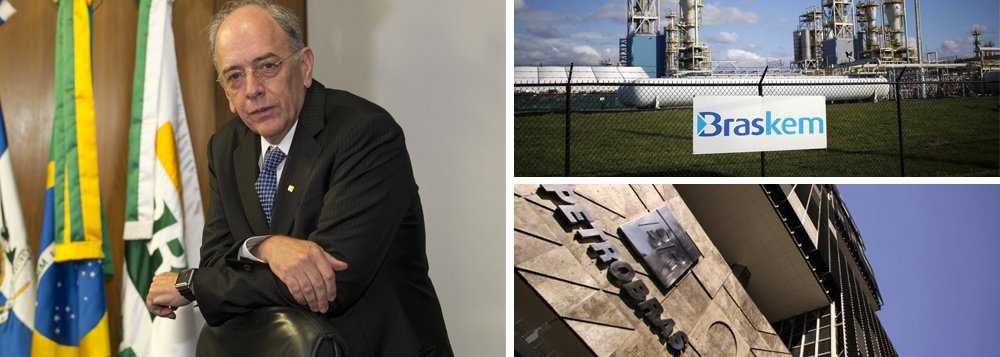 Os sócios controladores da Braskem, Odebrecht e Petrobras, comandada por Pedro Parente, trabalham para transferir a sede da petroquímica para os Estados Unidos e a abertura de capital com oferta de ações na Bolsa de Nova York; Odebrecht tem 50,1% das ações ordinárias e a Petrobras, 47%; sem adicionar nenhum prêmio de controle, a participação da Petrobras vale em bolsa R$ 10 bilhões e a da Odebrecht, R$ 11 bilhões - considerados baixos por ambas; depois de entregar o pré-sal para estrangeiros, Parente agora quer tirar empresas do País
