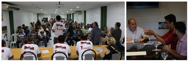  O Sindicato dos Servidores e Empregados Públicos do Município de Fortaleza (Sindfort) está convocando a categoria para um ato público em repúdio à posição da Prefeitura da Prefeitura de Fortaleza de não conceder qualquer reajuste salarial, em 2017. Na última da reunião da Mesa Central de Negociação, realizada dia 30 de maio, o prefeito Roberto Cláudio (PDT) afirmou que, por conta da crise econômica, não poderá conceder reajuste salarial e nem mesmo a reposição da inflação. A data base dos servidores municipais foi em 1º de janeiro e a categoria reivindica um reajuste de 13,60%