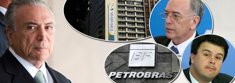 Se a sociedade brasileira permitir que um governo não eleito, que chegou ao poder por meio de um golpe, privatize a maior empresa brasileira do setor elétrico, que controla 40% da geração de energia no País, que ninguém duvide: o próximo passo de Michel Temer será a venda da Petrobras; a privatização da empresa de petróleo, na prática, já começou, com a venda de ativos por Pedro Parente e com a desistência da estatal de participar dos próximos leilões do pré-sal; segundo o ministro Fernando Coelho Filho, o governo poderá arrecadar R$ 20 bilhões com a privatização da Eletrobras, cerca de 15% do rombo anual produzido por Temer