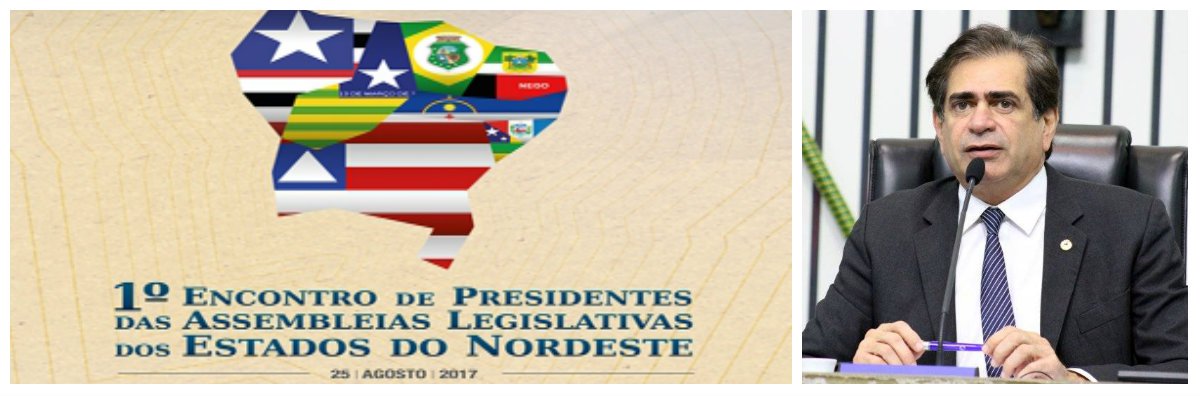 Sob a coordenação do presidente da Assembleia Legislativa do Ceará, deputado Zezinho Albuquerque (PDT), está sendo realizado, nesta sexta-feira (25), o 1º Encontro de Presidentes das Assembleias Legislativas dos Estados do Nordeste. O principal objetivo do encontro é discutir a formação de um colegiado que congregue os dirigentes dos legislativos estaduais