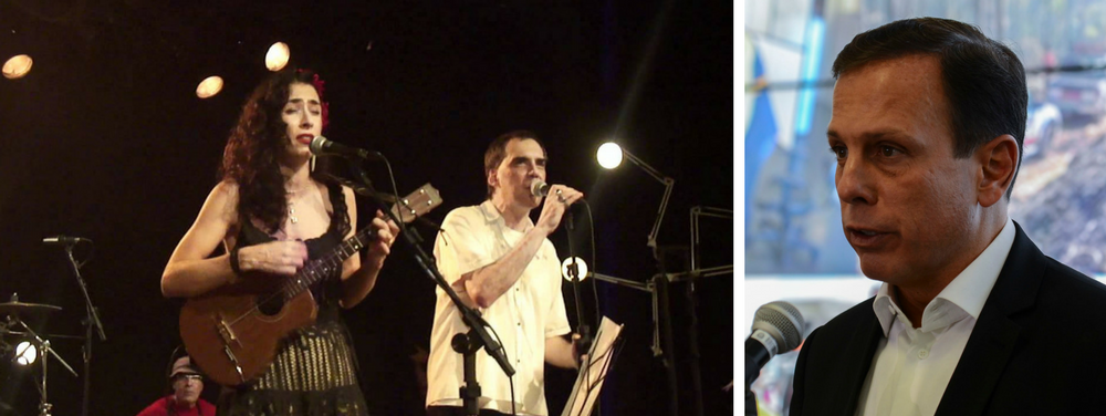 Marisa Monte e Arnaldo Antunes proibiram o prefeito de São Paulo, João Doria (PSDB), de usar uma música da dupla em uma peça de propaganda da prefeitura; em agosto, Doria veiculou nas redes sociais um vídeo da inauguração de uma obra no Parque do Ibirapuera com a música “Ainda bem”, de Arnaldo e Marisa, como som de fundo; a dupla não autorizou a utilização da música e sequer foi consultada; os artistas notificaram Doria e solicitaram ao Facebook e Instagram a retirada do vídeo de circulação; “Nos sentimos ultrajados e lesados “, escreveram
 