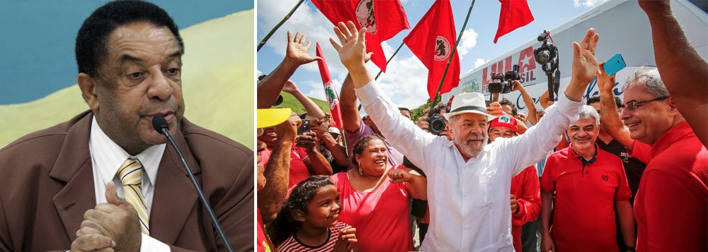 Em vídeo, o cantor e ex-deputado Agnaldo Timóteo afirma ser "doloroso ver a perseguição do Moro sobre o Lula" e diz ser "vergonhosa a parcialidade do comportamento do Judiciário brasileiro em relação ao presidente Lula"; "Alguém recebeu 37 milhões, ninguém fala nada. O outro 80 milhões, ninguém fala nada", destaca; assista