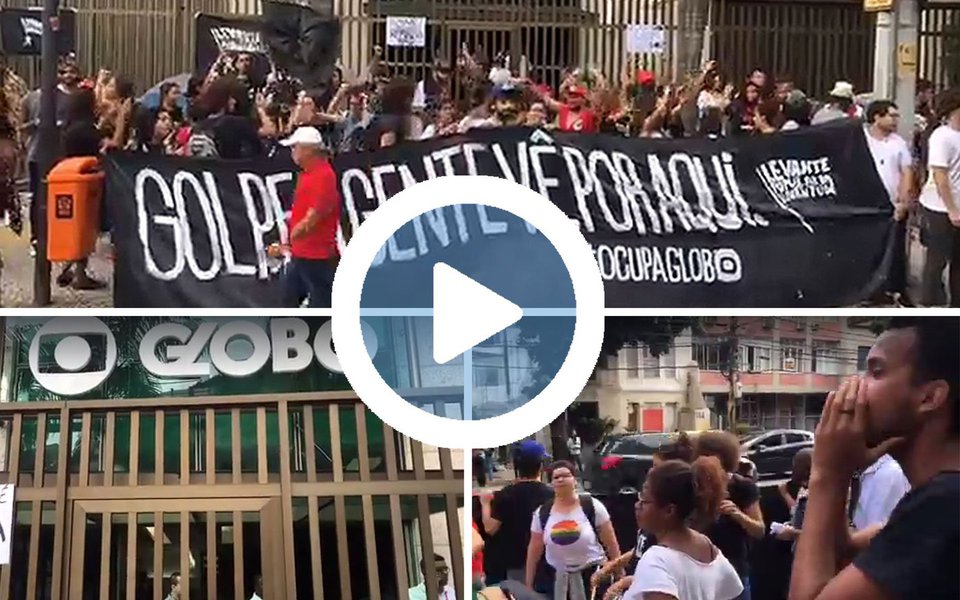 Avalista do golpe parlamentar de 2016, que arruinou a economia nacional e manchou a imagem do Brasil no mundo, a Globo teve sua sede ocupada nesta manhã, no Rio de Janeiro; manifestantes montaram dezenas de barracas e ergueram a faixa "Golpe, a gente vê por aqui"; "Se a Juventude se unir, a Globo vai cair", gritam os manifestantes; protesto é parte das manifestações do dia nacional de mobilização e greve contra a reforma da Previdência; Globo apoiou o golpe militar de 1964 e só pediu desculpas 50 anos depois, para, logo em seguida, apoiar o golpe parlamentar de 2016, que instalou Michel Temer no poder, um projeto reprovado por 90% dos brasileiros