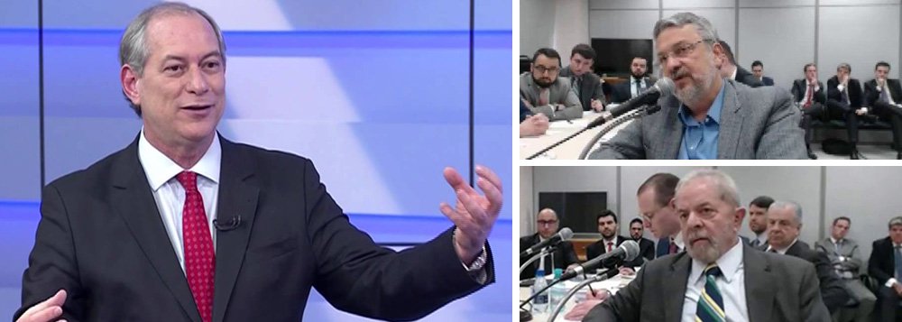 "Ciro não mudou suas posições em relação a Lula. Continua como sempre reconhecendo que ele fez um bom governo, que ele está sendo vítima de perseguição por parte de Moro, que o Brasil foi desestabilizado por forças internacionais, que há uma assimetria de tratamento da justiça. Mas, objetivamente, acha que a delação de Palocci é um rombo no casco de Lula. Ora, francamente, quem não acha?", questiona o colunista Gustavo Castañon; segundo ele, é o momento de discutir projetos para tirar o País do atoleiro