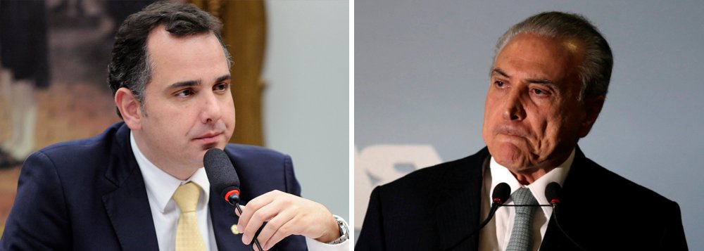 Deputado Rodrigo Pacheco (PMDB-MG), presidente da Comissão de Constituição e Justiça (CCJ) da Câmara, poderá ser expulso do partido se não atuar para salvar Michel Temer na denúncia de corrupção passiva da procuradoria-geral da República;Pacheco vem adotando discurso de independência em relação aos interesses do governo no colegiado e tem demonstrado resistência a indicar os deputados Alceu Moreira (PMDB-RS), Jones Martins (PMDB-RS) ou Laerte Bessa (PR-DF), preferidos do Palácio do Planalto