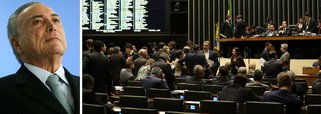 "O governo perdeu de 25 a 30 dos 263 votos que teve na votação da primeira denúncia (ficando agora com cerca de 240) e corre atrás de pelo menos 100 deputados que se disponham a apenas comparecer para garantir o quórum de 342 presenças em plenário amanhã, condição para que a votação tenha início", escreve Tereza Cruvinel, expondo o cenário na véspera da votação da denúncia contra Temer; a jornalista destaca que, "ganhando, seja amanhã ou na prorrogação, daqui para a frente Temer será mais que um pato manco. Será um presidente-zumbi, sem condições para levar adiante qualquer agenda. Ganhar por menos de 257 votos é ganhar-perdendo"