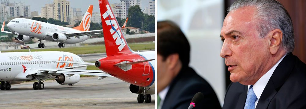 Ministério do Turismo afirmou, por meio de um comunicado, que o governo Michel Temer vai alterar o Código Brasileiro de Aeronáutica de maneira que companhias estrangeiras possam elevar dos atuais 20% para 100% a sua participação em empresas aéreas nacionais; medida provisória liberando a participação estrangeira no setor deve ser assinada por Temer nesta terça-feira (11)