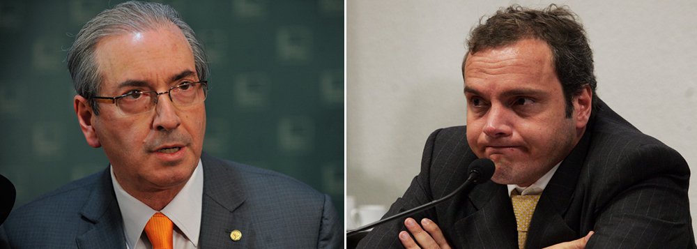 Peça central na deflagração do golpe parlamentar de 2016, o ex-deputado Eduardo Cunha, que cumpre pena de 15 anos de prisão por corrupção, acusou o ex-companheiro de crime Lúcio Funaro de roubar trechos de sua delação premiada; ex-deputado disse a aliados que trechos de sua proposta de colaboração –rejeitada pela PGR– foram enxertados no acordo do doleiro. Cunha garantiu a esses interlocutores que pode provar que Funaro narrou fatos aos quais não tinha acesso suficiente para conhecer em detalhes; informação da coluna Painel