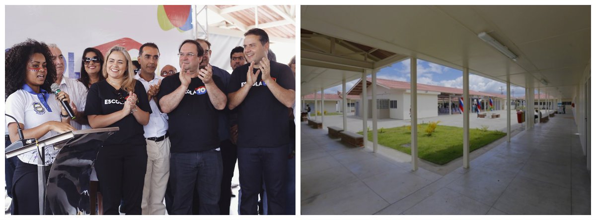 Com a inauguração da Escola Estadual Professora Edleuza Oliveira da Silva, em São Miguel dos Campos, Alagoas conta agora com 35 unidades funcionando em tempo integral; "Um momento de esperança do servidor, do aluno; um momento em que as escolas em tempo integral avançam. Quando assumi o Governo, não existia uma única escola em tempo integral funcionando no Estado. Hoje, são 35 e, em 2018, vamos iniciar o ano letivo com 50", afirmou o governador Renan Filho