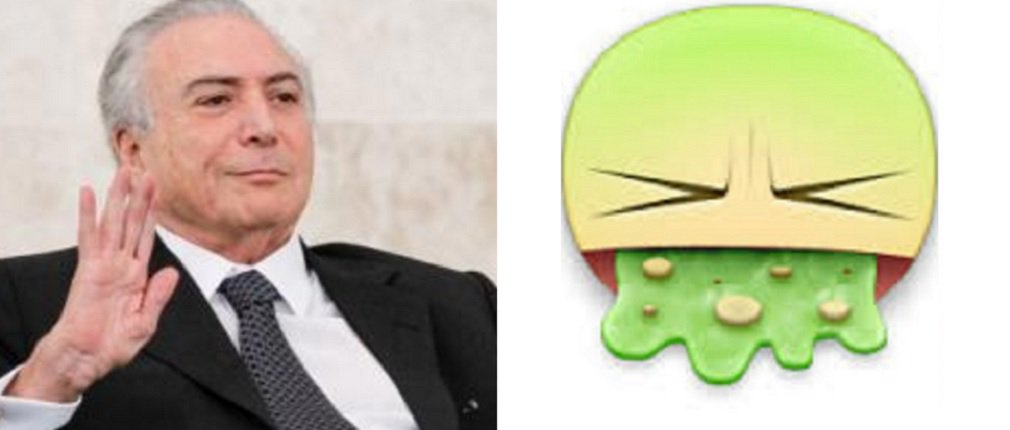 Michel Temer emoji vômito