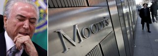 A situação esdrúxula do Brasil, que passou a ter pela primeira vez em sua história um ocupante da presidência denunciado por corrupção passiva, se tornou um peso para a economia; segundo a agência de risco Moody's, Michel Temer perdeu a capacidade de aprovar as reformas que prometia, o que deve levar ao rebaixamento da nota do País; ou seja: o golpe, além de desmoralizar o Brasil aos olhos do mundo, também se tornou um contrassenso econômico, não apenas para os empresários nacionais, que já vinham afundando, como também para o capital financeiro