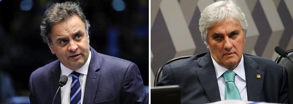 Senador e presidente afastado do PSDB Aécio Neves (MG) defendeu, há pouco menos de dois anos, a prisão do então senador do PT Delcídio do Amaral (MS); na ocasião, Aécio também foi um dos principais articuladores para que o Senado ratificasse a prisão de Delcidio pelo plenário da Casa; nesta terça-feira (26), porém, foi o tucano que teve o mandato suspenso pelo Supremo Tribunal Federal (STF), além de ter sido proibido de sair de casa à noite e de manter contato com outros investigados da Lava Jato, em uma situação semelhante a de Delcídio