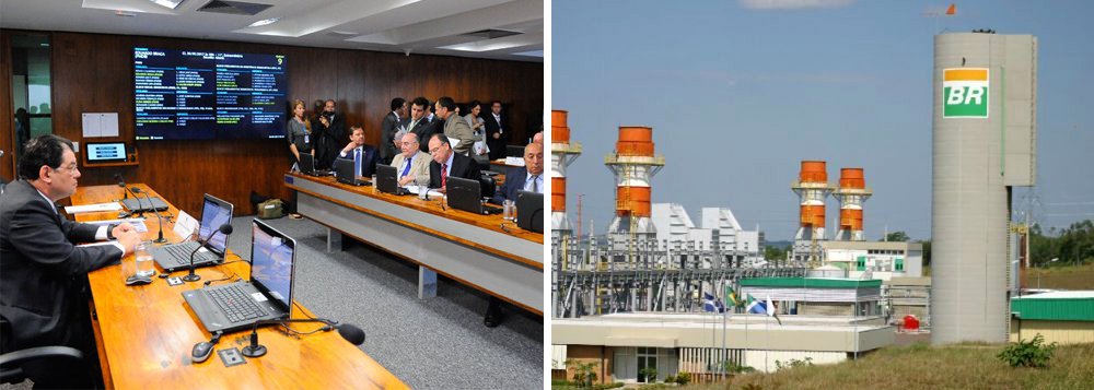 Comissão de Infraestrutura do Senado acionará o Ministério das Minas e Energia para prestar esclarecimentos sobre a venda, anunciada pela Petrobras, da concessão do campo de gás natural de Azulão, na Bacia Amazônica, com reserva estimada em 4,7 bilhões de metros cúbicos; "O campo de gás fica exatamente embaixo do linhão de Tucuruí para Manaus. Portanto, uma usina termoelétrica a gás embaixo desse linhão é praticamente uma mina de ouro. Por isso, eu não entendo a razão de a Petrobras levar à venda um ativo como esse", questiona o senador Eduardo Braga (PMDB-AM)