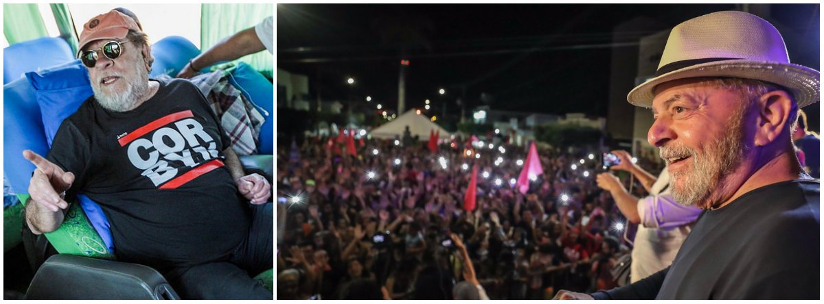 Jornalista e escritor Fernando Morais acompanha caravana de ex-presidente por municípios mineiros; "Eu estou muito, muito impressionado. Um político arrebatado por multidões não é a primeira vez que acontece na vida. O que surpreende é ele estar sendo recebido pelas pessoas depois da tempestade, do massacre e de porrada que ele vem tomando", disse ele