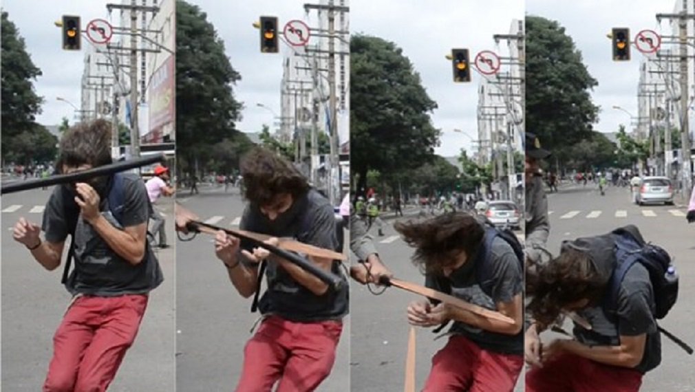 A Polícia Civil (PC) anunciou, na manhã desta sexta-feira, que o capitão Augusto Sampaio de Oliveira Neto, subcomandante da 37ª Companhia Independente, que agrediu e feriu brutalmente o estudante Mateus Ferreira da Silva durante manifestação da greve geral do dia 28 de abril em Goiânia, será indiciado pelo crime de abuso de autoridade; de acordo com a Polícia Civil, apesar da agressividade da pancada — que causou traumatismos e levou o jovem à UTI –, não ficou constatado que houve tentativa de homicídio por parte do policial