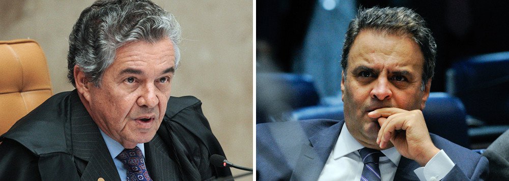 A Primeira Turma do Supremo Tribunal Federal (Alexandre de Moraes, Rosa Weber, Luiz Fux e Luís Roberto Barroso, além de Marco Aurélio, o relator do caso) vai finalmente julgar o pedido de prisão contra Aécio Neves (PSDB-MG) na terça-feira (20); pedida pela Procuradoria-Geral da República, a prisão de Aécio estava na gaveta do ministro Marco Aurélio Mello há mais de um mês; para o ministro Edson Fachin, se continuar solto, Aécio poderá obstruir as investigações sobre a delação da JBS
