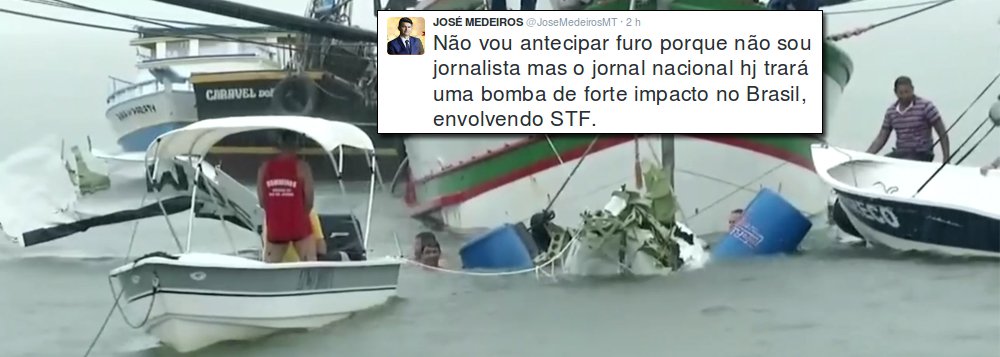 Ao menos 3 fatos levaram internautas a crer que Teori Zavascki tenha sido vítima de um atentado: a declaração de seu filho, que por conta da Lava Jato já havia afirmado que algo poderia acontecer com sua família, um senador que antes do acidente anunciou "uma bomba envolvendo o STF no Jornal Nacional" e um advogado que disse, também antes do acidente, que as novas delações da Odebrecht vão "gerar assassinatos"