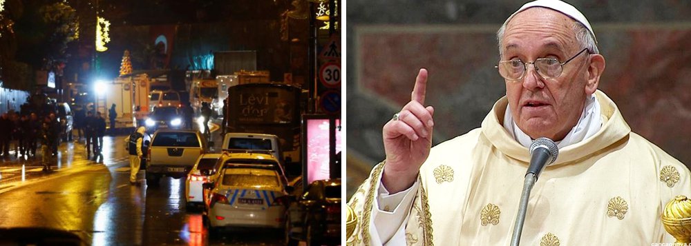 "Infelizmente, a violência nos atingiu mesmo nessa noite em que desejamos o bem e a esperança. É com dor que expresso minha solidariedade ao povo turco. Eu rezo pelas muitas vítimas e pelos feridos e por toda a nação em luto", disse o papa Francisco