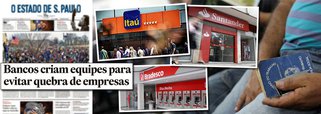 Diante do caos econômico da administração de Michel temer, que afunda o Brasil na maior crise de sua história, os maiores bancos privados do País já prevêem uma quebradeira generalizada nas empresas; depois de amargarem perdas com a deterioração financeira de grandes empresas, que entraram em recuperação judicial ou estão envolvidas na Lava Jato, Itaú, Bradesco e Santander começaram, nos últimos meses, a se organizar para evitar uma crise ainda maior; a preocupação é que essa onda de recuperações se intensifique e provoque um efeito cascata de estragos na já combalida economia do País; com equipes especializadas, esses bancos criaram departamentos totalmente focados na reestruturação de médias e grandes empresas