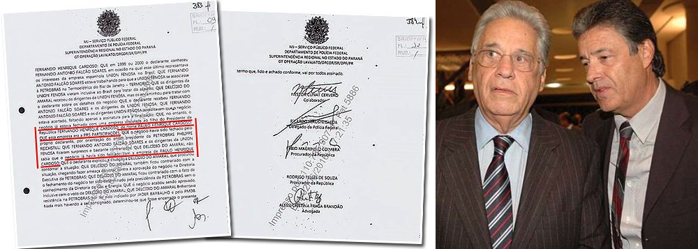 Quem foi que atravessou o negócio das turbinas e abocanhou a propina de US$ 10 milhões que caberia ao Delcídio? Foi o filho do Lula? Não! Foi o filho do FHC? Sim!