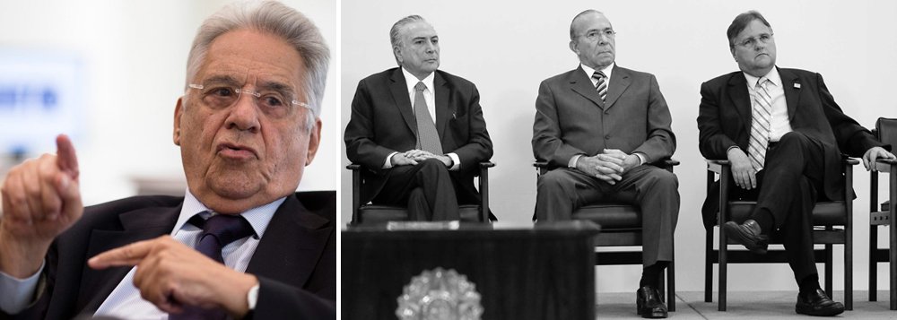 Leitura dos Diários da Presidência mostra que durante seus oito anos no Planalto Fernando Henrique Cardoso teve várias experiências negativas com o trio de lideres do PMDB – Michel Temer, Eliseu Padilha e Geddel Faria Lima – que articulou a queda de Dilma Rousseff e instituiu o governo responsável por um desastre na economia, nos direitos sociais e na democracia. Embora tenha registrado em 1997 que a operação para indicar Padilha para o ministério dos Transportes "está cheirando mal", FHC assistiu ao impeachment sem denunciar o que conhecera de perto. Quando se especulou que poderia encontrar-se com Dilma, respondeu que não queria "salvar o que não deve ser salvo". Preferiu salvar o golpe; artigo de Paulo Moreira Leite