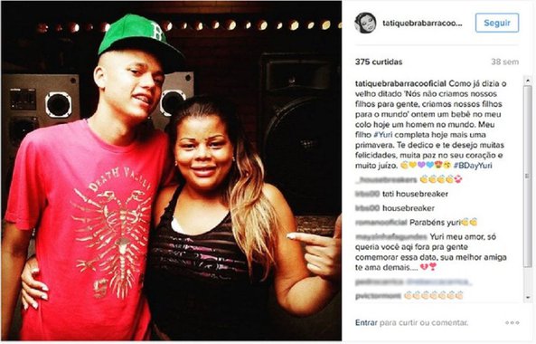 Um dos filhos da funkeira Tati Quebra Barraco foi morto na madrugada deste domingo supostamente em troca de tiros com a polícia na Cidade de Deus, zona oeste do Rio; a região viveu violentos conflitos entre traficantes e policiais a cerca de três semanas; Yuri Lourenço da Silva, de 19 anos, estava em companhia de outro homem, identificado como Jean Rodrigues de Jesus, de 22, quando ocorreu a troca de tiros com policiais da Unidade de Polícia Pacificadora (UPP); de acordo com os policiais, um grupo de PMs fazia patrulhamento de rotina nas ruas quando teriam sido recebidos a balas por traficantes de drogas na altura da Rua Quintanilha