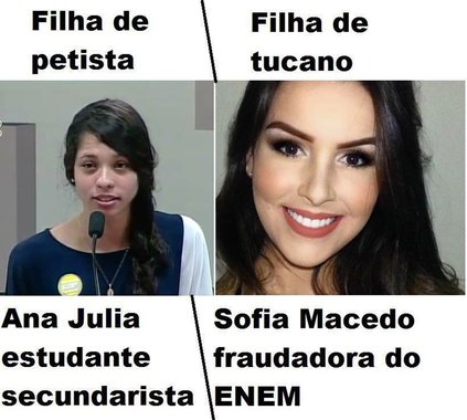 A Sofia é uma menina prodígio em fraudes ou uma garota problema que ainda está só crescendo? Os militantes da direita não disfarçam que foram doutrinados pra serem cínicos quando um dos seus der mau exemplo e repetir mil vezes uma mentira na esperança de que se torne uma verdade